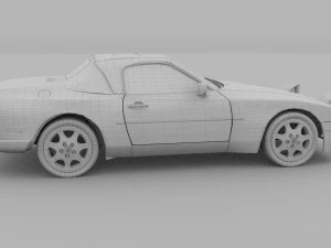 porsche 944 convertible rev 3D Model