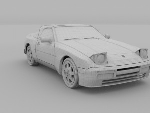 porsche 944 convertible rev 3D 모델