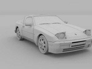 porsche 944 convertible rev 3D Model