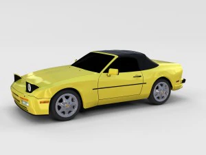 porsche 944 convertible rev 3D Model