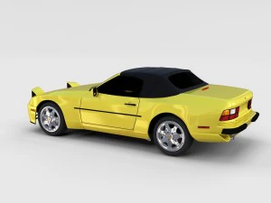 porsche 944 convertible rev 3D Model