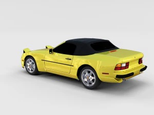 porsche 944 convertible rev 3D Model