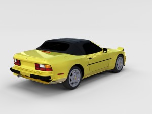 porsche 944 convertible rev 3D 모델
