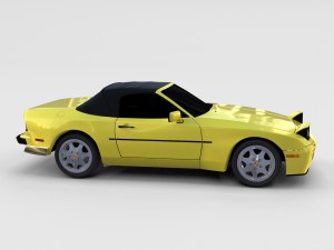 porsche 944 convertible rev 3D 모델