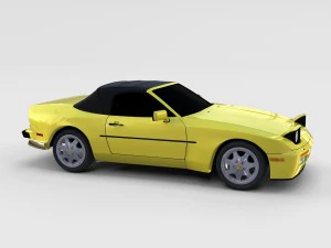 porsche 944 convertible rev 3D Model