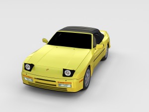 porsche 944 convertible rev 3D 모델