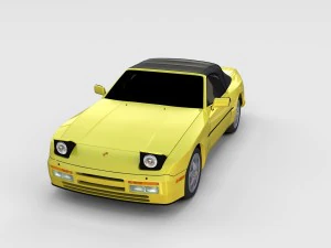 porsche 944 convertible rev 3D Model