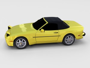 porsche 944 convertible rev 3D 모델
