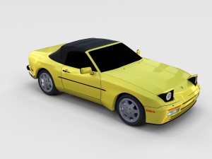 porsche 944 convertible rev 3D 모델
