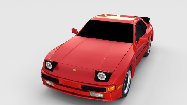 porsche 944 new rev Model 3D .c4d .max .obj .3ds .fbx .stl .blend 