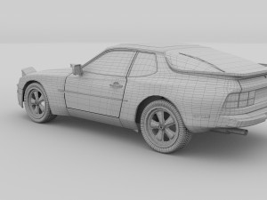porsche 944 new rev Model 3D