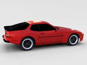 porsche 944 new rev Model 3D