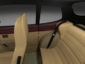 early porsche 944 with interior rev Modèle 3D