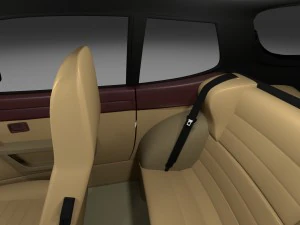 early porsche 944 with interior rev 3D Model