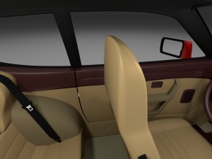 early porsche 944 with interior rev Modèle 3D