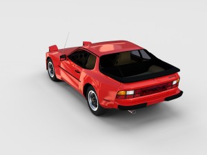 early porsche 944 with interior rev Modèle 3D