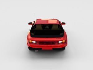 early porsche 944 with interior rev Modèle 3D