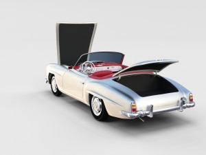 fully modeled w interior mercedes 190sl rev 3D Model