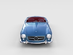 full w interior mercedes 190sl rev 3D Model