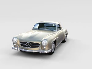 full w interior mercedes 190sl hard top rev 3D Model