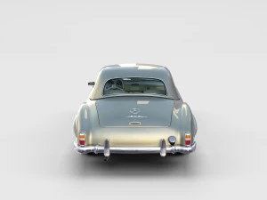 full w interior mercedes 190sl hard top rev 3D Model