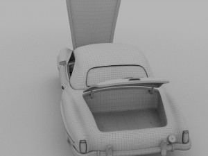 full w interior mercedes 190sl hard top rev Modelo 3D