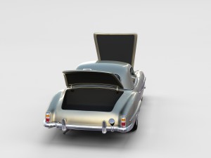 full w interior mercedes 190sl hard top rev Modelo 3D