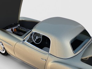 full w interior mercedes 190sl hard top rev Modelo 3D