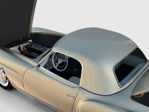 full w interior mercedes 190sl hard top rev 3D Model