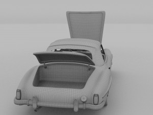 full w interior mercedes 190sl soft top rev Modello 3D