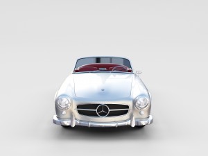 mercedes 190sl with interior rev Model 3D