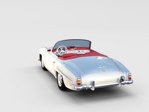 mercedes 190sl with interior rev Model 3D