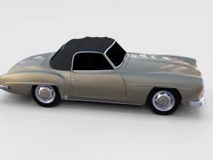 mercedes 190sl soft top rev 3D Модель