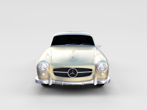mercedes 190sl hard top rev 3D 模型