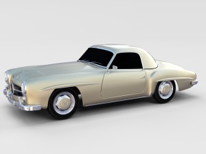 mercedes 190sl hard top rev 3D 模型