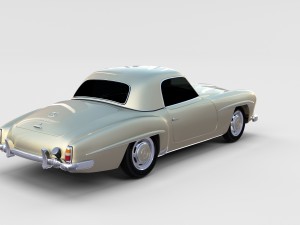 mercedes 190sl hard top rev 3D 模型