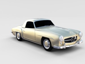 mercedes 190sl hard top rev 3D 模型