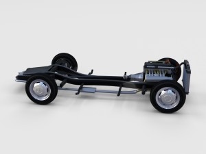mercedes benz 190sl full chassis rev Model 3D