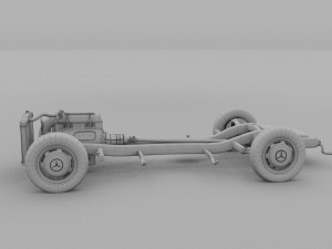 mercedes benz 190sl full chassis rev Model 3D