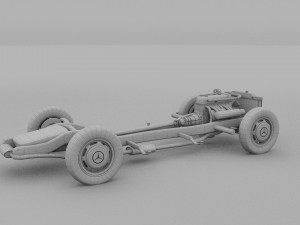 mercedes benz 190sl full chassis rev Model 3D