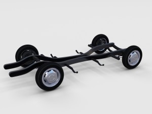 mercedes benz 190sl chassis rev Modello 3D