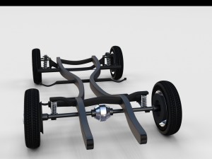 mercedes benz 190sl chassis rev Modello 3D