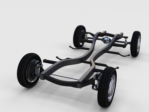 mercedes benz 190sl chassis rev Modello 3D