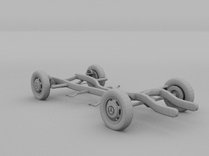 mercedes benz 190sl chassis rev Modello 3D