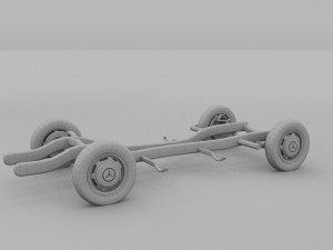 mercedes benz 190sl chassis rev Modello 3D