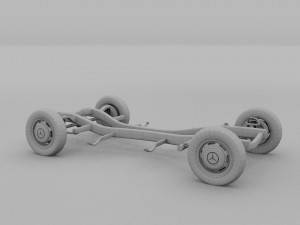 mercedes benz 190sl chassis rev Modello 3D
