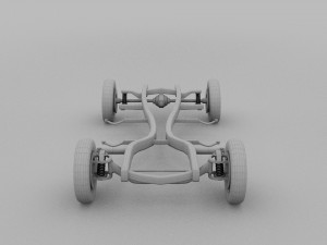 mercedes benz 190sl chassis rev Modello 3D