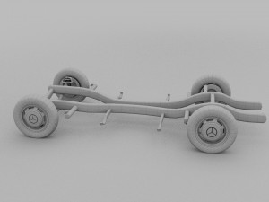 mercedes benz 190sl chassis rev Modello 3D