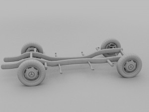 mercedes benz 190sl chassis rev Modello 3D