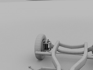 mercedes benz 190sl chassis rev Modello 3D